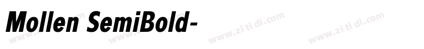 Mollen SemiBold字体转换